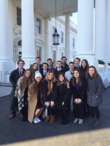 Collinsville High School Student Council members in Washington DC