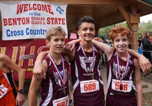 CMS Cross Country Runners with Medals