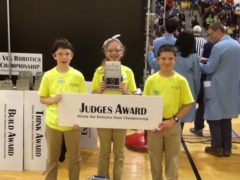DIS Students Honored with Judges Award at VEX Robotics State