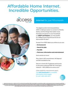 AT&T Flier for Access Program