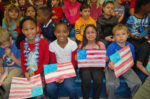 Students at Veterans Day Assembly