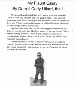 Cody Lillard's Flaunt It essay