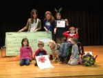Webster Elementary students present a check to Partners for Pets