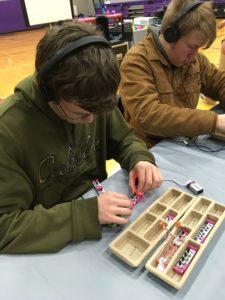 Boys working with Little Bits Circuits