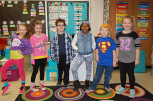 Renfro students in 80s clothes