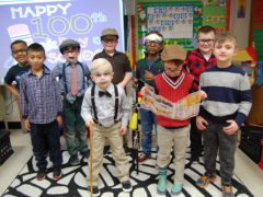 Renfro students dressed at 100-year-olds