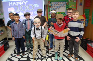 Renfro students dressed at 100-year-olds