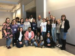 Write on Fest students with Author David Wright