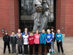 DIS students who participated in the STEM Junior Olympiad at SIUE