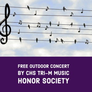 Ad for Tri-M Music Society community concert