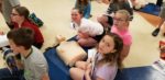 DIS students with CPR dummy