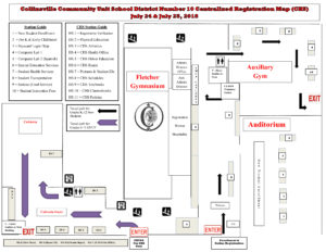Map for CUSD 10 Centralized Registration at CHS