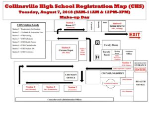 Map for 2018 CHS Make up day