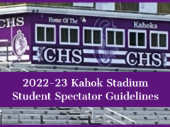 2022-23 Kahok Stadium Student Spectator Guidelines