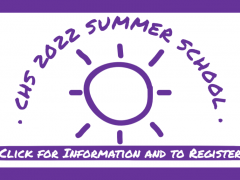Information for 2022 CHS Summer School