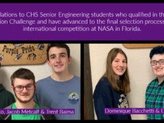 CHS Engineering Students Advance toward National Competition
