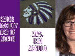 Jeri Arnold is CHS Faculty Member of the Month for December 2018