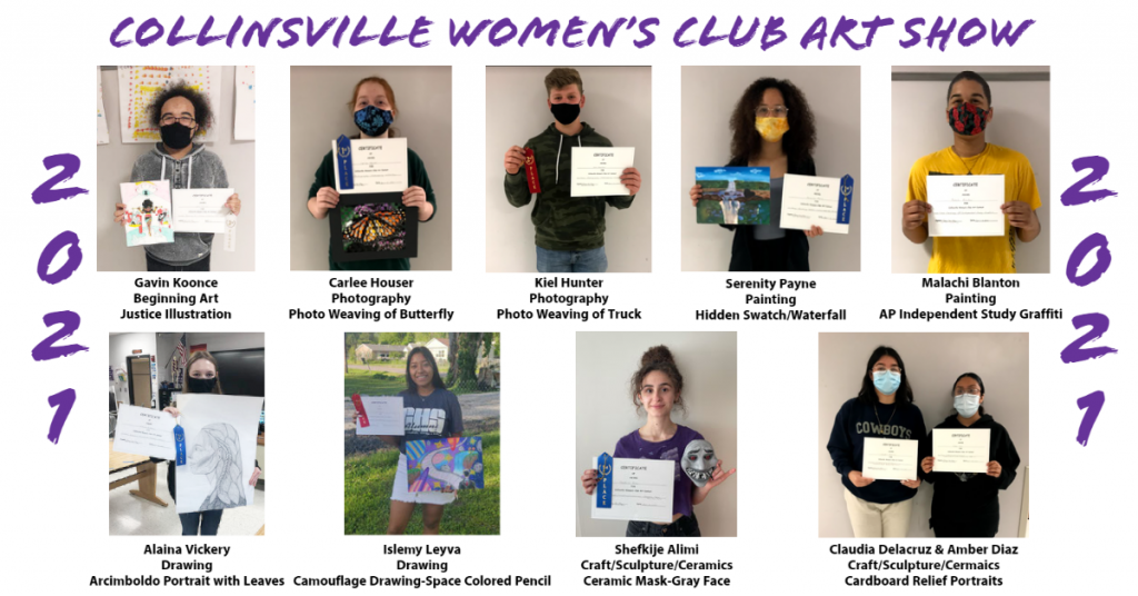 CHS Students Place in 2021 Women's Club Art Show