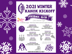 Kahok Athletics Winter 21-22 Kahok Kickoff is Nov 19