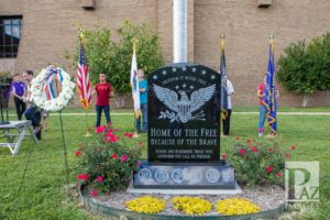 CHS Veterans Memorial at Dedication 9-11-18