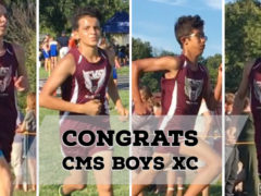 Congrats to CMS Boys XC