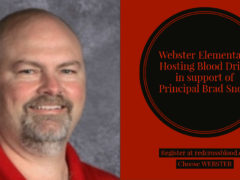 Webster Elementary Hosting Blood Drive in Support of Principal Brad Snow