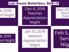 Lady Kahok Basketball 2018-19 Theme Nights