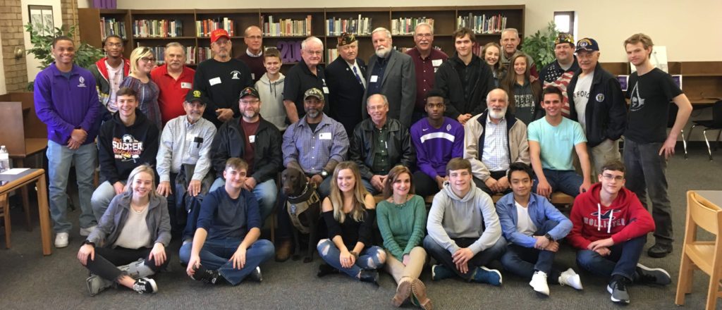 Local Veterans and CHS students at annual lunch