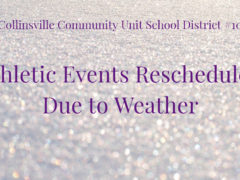 Weekend Athletic Events Re-scheduled due to Weather