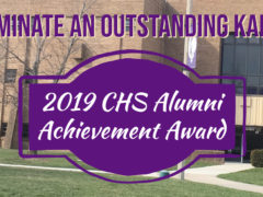 Seeking Nominations for 2019 CHS Alumni Achievement Award