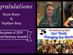 Rocio Romo and Kaytlynn Bray Racial Harmony Award Winners