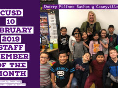 Caseyville's Mrs. Piffner-Bathon is CUSD 10 February Staff Member of the Month