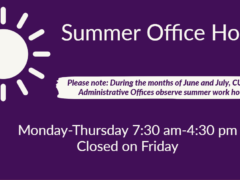 CUSD 10 Offices on Summer Schedule June 3 - July 26, 2019