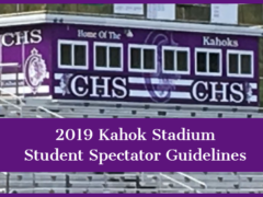 2019 Kahok Stadium Student Spectator Guidelines