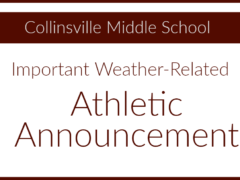 CMS Athletic Events & Practices Impacted by Hot Weather 8/19/19