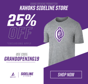 Discount Offer for Launch of Kahok Sideline Store Oct 2019