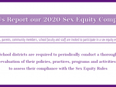 CUSD 10 Collecting Sex Equity Data for 2020 Compliance