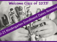 2020-21 Kindergarten Enrollment Dates Announced