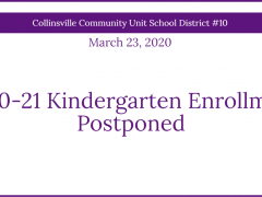 Kindergarten Enrollment for 2020-21 School Year Postponed