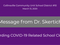 March 13, 2020 Message Regarding COVID-19 School Closure