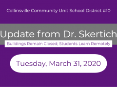March 31, 2020 Update from Dr. Skertich