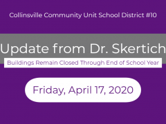 April 17, 2020 Update from Dr. Skertich