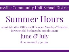 2020 Administrative Office Summer Hours