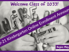 Online Kindergarten Enrollment for 2020-21 Opens May 11