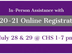 Information for Online Registration Assistance 2020-21