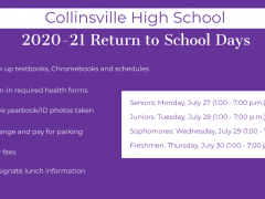 Return to School Days CHS 2020-21