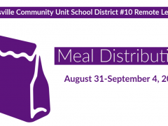Meal Distribution Schedule for August 31-September 4, 2020