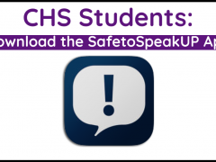 CUSD 10 Launches SafetoSpeakUP App for CHS Students