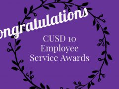 CUSD 10 Employees Honored for Years of Service