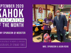 Jenny Spurgeon September 2020 Kahok Educator of the Month